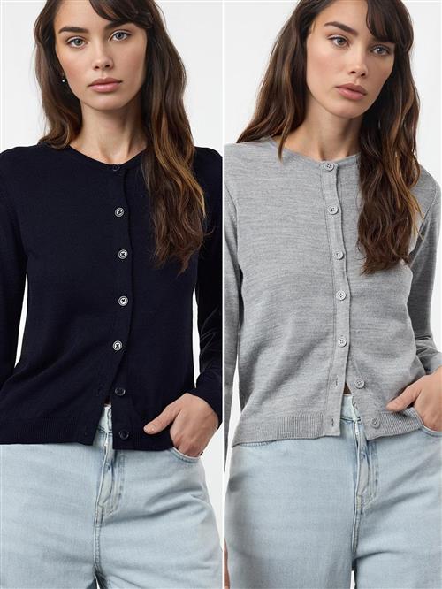 Trendyol Cardigan  marin / grå-meleret