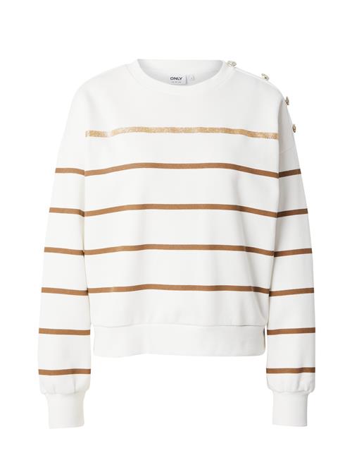 ONLY Sweatshirt 'ONLUMA'  bronze / guld / hvid