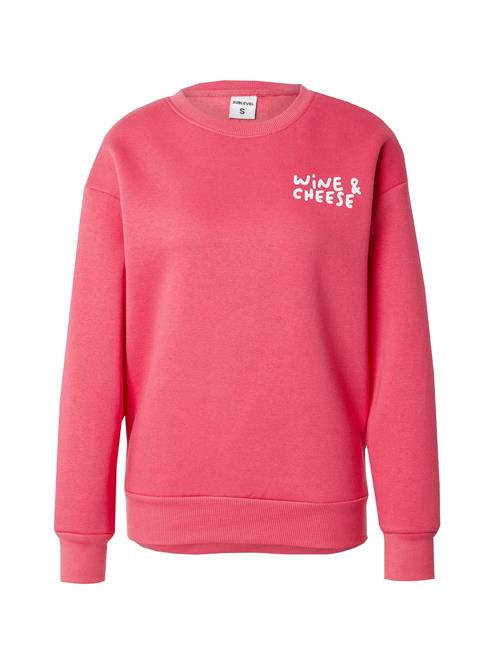 Sublevel Sweatshirt  lys rød / hvid