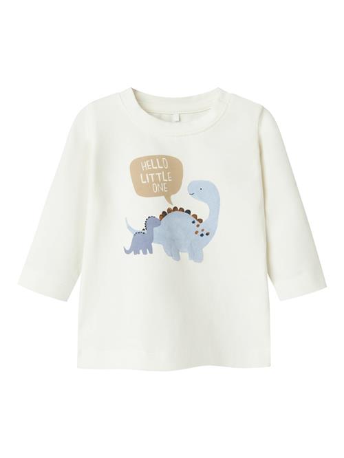 NAME IT Shirts 'NBMNORS'  lyseblå / brun / hvid