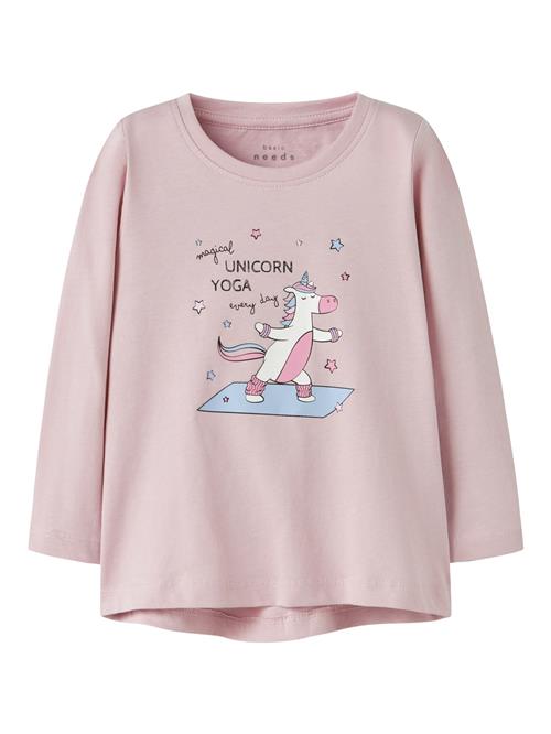 NAME IT Bluser & t-shirts 'NMFVIOLET'  lyseblå / pastellilla / lys pink / hvid