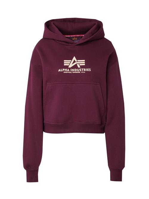 ALPHA INDUSTRIES Sweatshirt  lysegul / bær