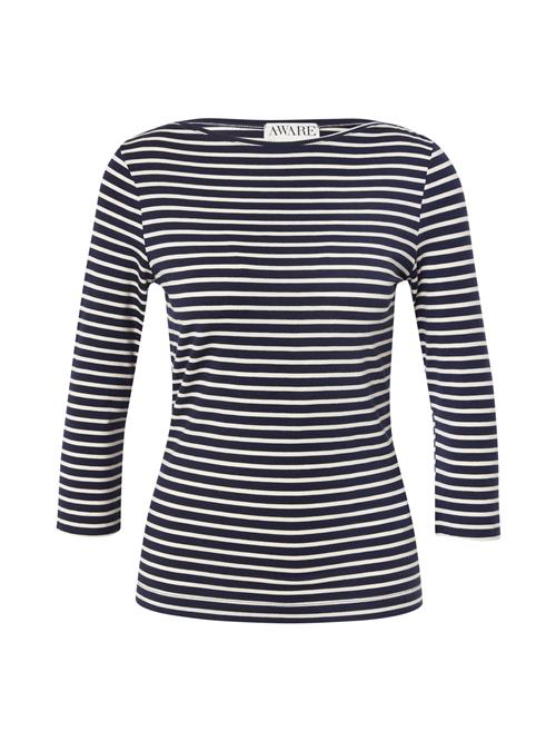 Aware Shirts 'VMFIONA'  mørkeblå / hvid