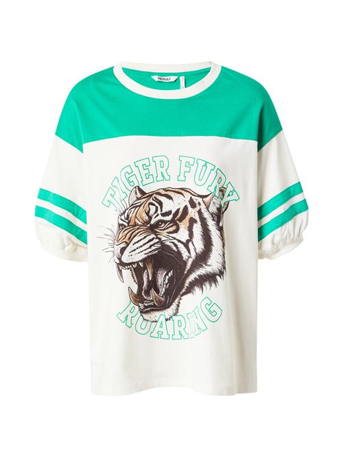 Monki Shirts 'Mira'  grøn / sort / hvid
