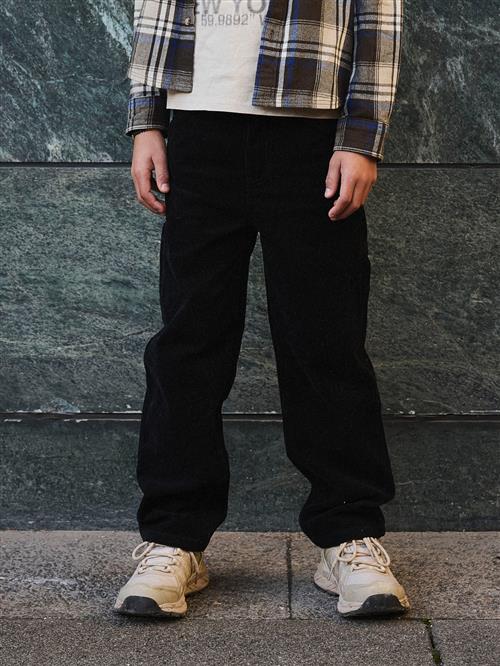 NAME IT Fløjls Bukser Ryan Black