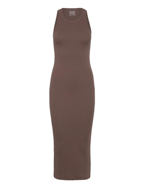 Ease Ribbed Tank Dress Aim´n Brown
