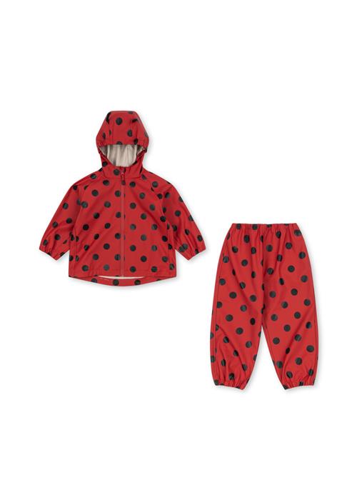 Konges Sløjd Cinelle Regnsæt Lady Dot  Cinelle Rain Set Lady Dot 5-6 Y  Rød  5-6 år  kvinde