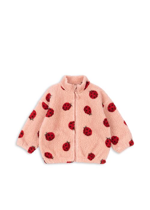Konges Sløjd Jody Pile-jakke Ladybug Pink  Jody Teddy Jacket Grs Ladybug Pink 4 Y Fleece Lyserød  4 år  kvinde