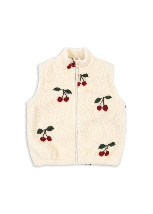 Konges Sløjd Jody Teddy-vest Ma Grande Cerise  Jody Teddy Vest Grs Ma Grande Cerise 2 Y Fleece Hvid  2 år  kvinde