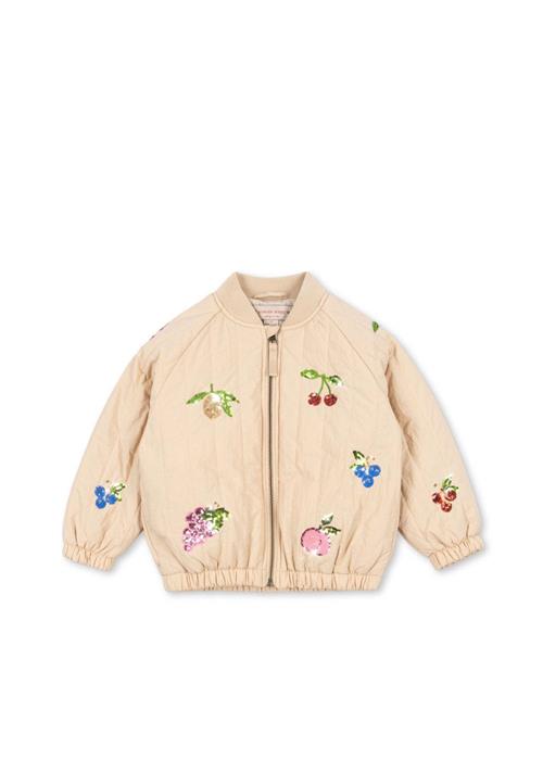 Konges Sløjd Juno Sequin Bomber Jacket Frappé Juno Sequin Bomber Jacket Frappé 9 months  Creme  9 måneder  kvinde
