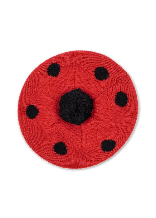 Konges Sløjd Ladybug Baret Barbados Cherry  Ladybug Beret Barbados Cherry 12-18 months Wool Rød  12-18 måneder  kvinde