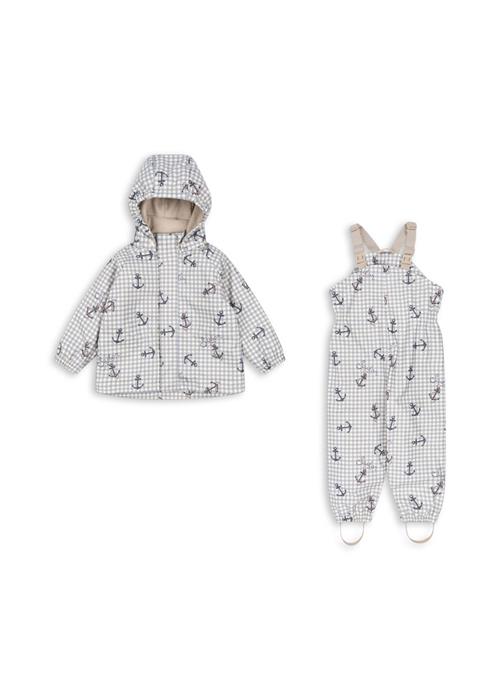 Konges Sløjd Rainy Palme Set Sailor Check Rainy Palme Set Sailor Check 7-8 Y  Blå  7-8 år  mand