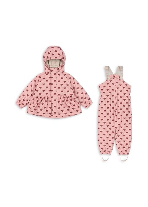 Konges Sløjd Rainy Palme Regnsæt Amour Pink  Rainy Palme Set Girl Amour Pink 4 Y  Lyserød  4 år  kvinde