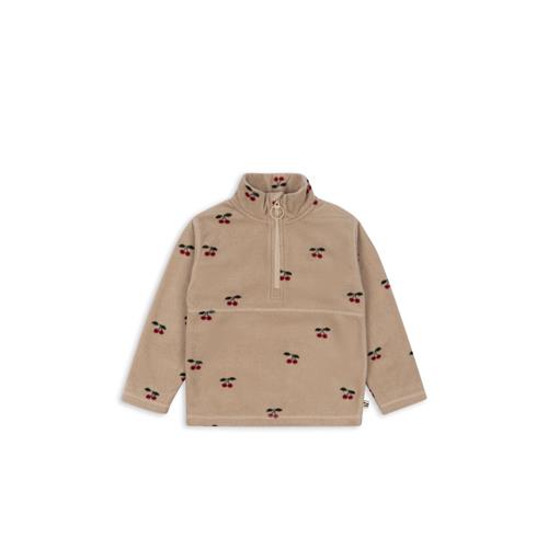 Konges Sløjd Tavi Fleece-sweatshirt Cherry  Tavi Fleece Sweatshirt Grs Cherry 4 Y Fleece Brun  4 år  kvinde