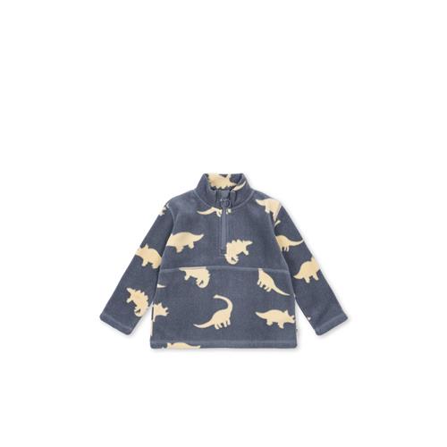 Konges Sløjd Tavi Fleece-sweatshirt Dino Mist  Tavi Fleece Sweatshirt Grs Dino Mist 7-8 Y Fleece Grå  7-8 år  mand