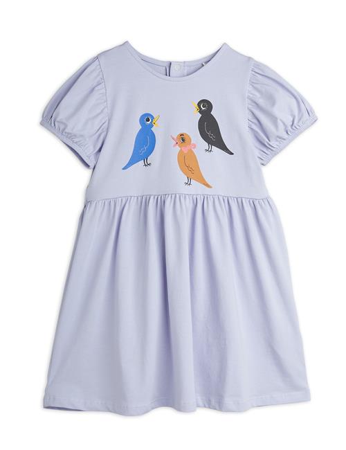 Mini Rodini GOTS Birds Sp Kortærmet Kjole Purple  92/98 cm    92/98 cm  kvinde