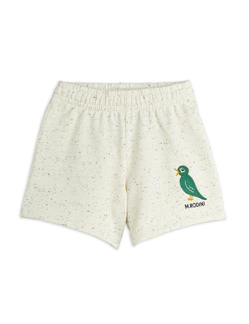 Mini Rodini GOTS Bird Emb Sweatshorts Offwhite  104/110 cm    104/110 cm  Unisex