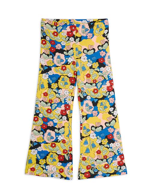Mini Rodini GOTS Flowers Aop Flared Bukser Multi  104/110 cm    104/110 cm  Unisex