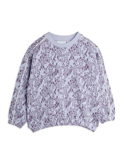 Mini Rodini GOTS Mini Leopard Aop Sweatshirt Purple  104/110 cm  Lilla  104/110 cm  Unisex