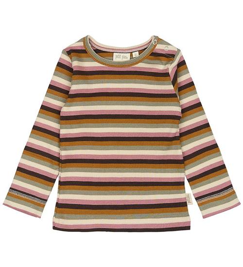 Petit Piao Bluse - Rib - Modal - Nostalgic Rose/Multi Striped