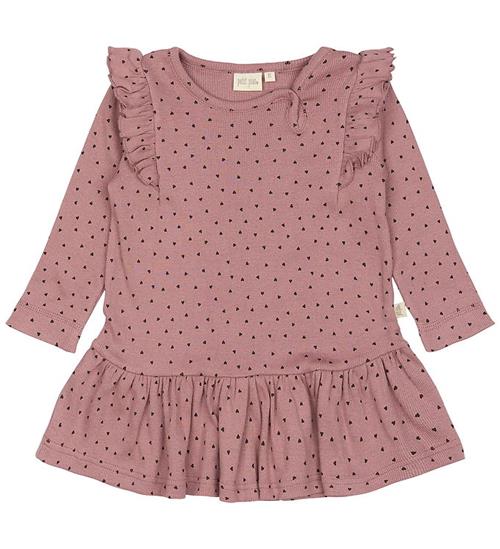 Petit Piao Kjole - Rib - Modal - Nostalgic Rose/Coffee Bean