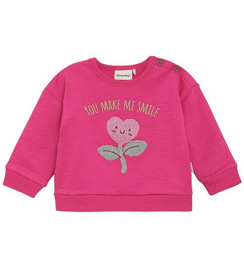 Minymo Sweatshirt - Fuchsia Fedora m. Print