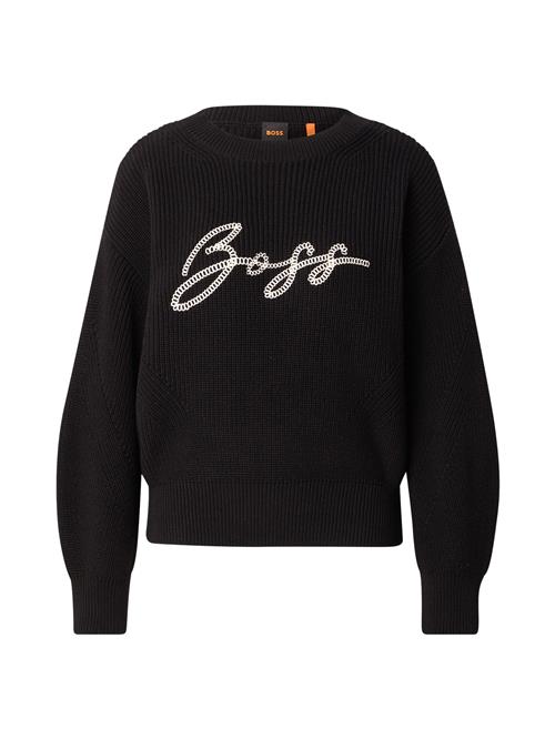 BOSS Pullover 'C_Fardembro'  sort / offwhite