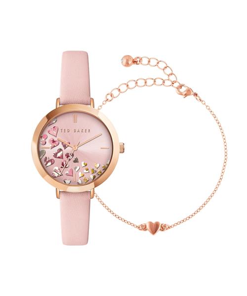 Ted Baker Analogt ur 'Ammy Iconic'  rosa guld / pastelpink