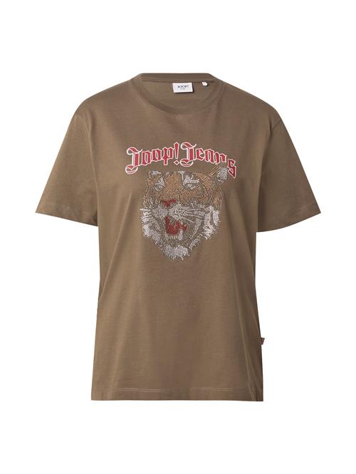 JOOP! Jeans Shirts 'Tanasia'  lysebrun / rød