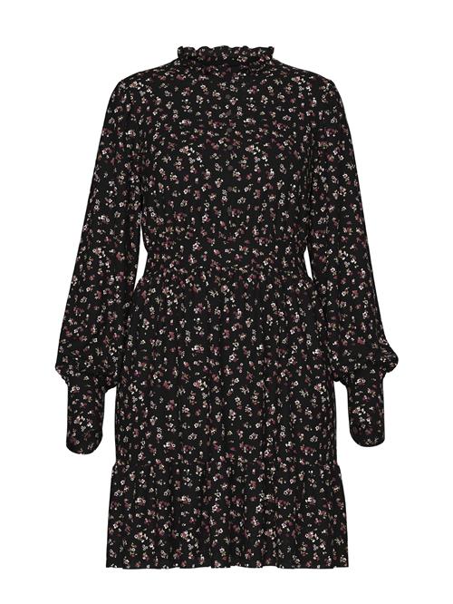 VERO MODA Kjole 'AWNoelle'  oliven / aubergine / sort / hvid