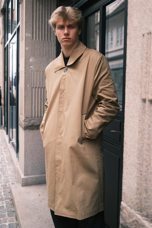 Trenchcoat - Beige - 2XL - TeeShoppen