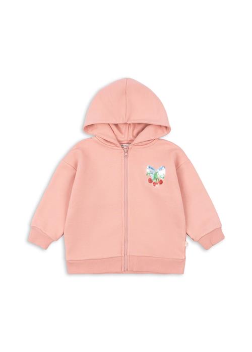 Konges Sløjd Lou Sequin Sweat Zip Hoodie Mellow Rose  Lou Sequin Sweat Zip Hood Ocs Mellow Rose 12 months  Lyserød  12 måneder  kvinde