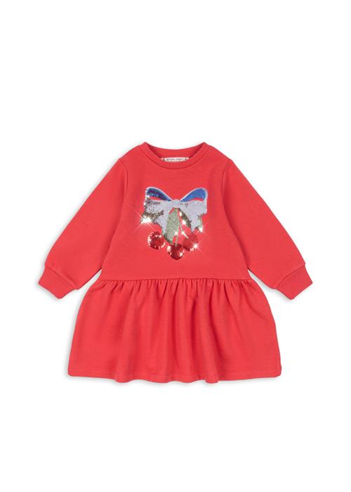 Konges Sløjd Lou Sweatshirt-kjole Med Pailletter Winterberry  Lou Sequin  Sweat Dress Ocs Winterberry 2 Y  Rød  2 år  kvinde