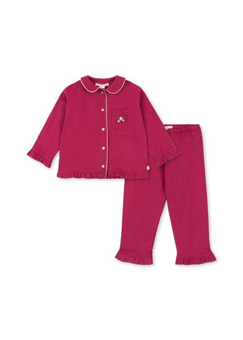 Konges Sløjd Pio Kjole Med Frynser Sangria  Pio Frill Set Gots Sangria 5-6 Y  Rød  5-6 år  kvinde