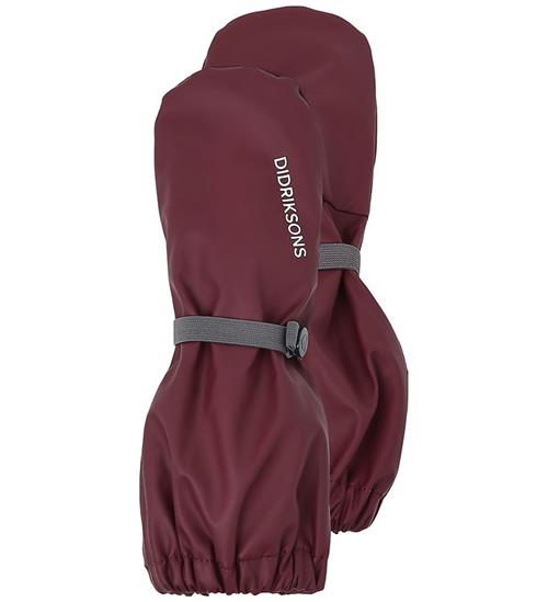 Didriksons Regnluffer m. Fleece - PU - Pileglove - Anemon Red