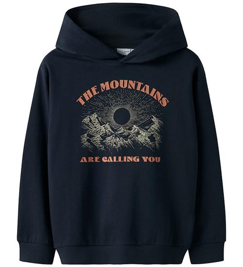Name It Hættetrøje - NkmVildar - Navy Blazer/The Mountains