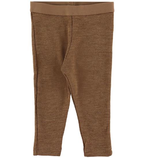 Joha Leggings - Uld - Varm Brun