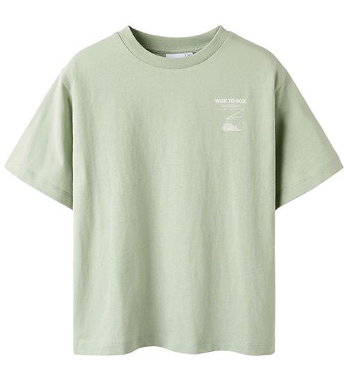 Name It T-shirt - NkmFrederik - Desert Sage m. Print