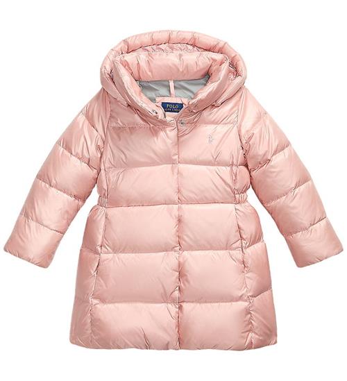 Se Polo Ralph Lauren Dunfrakke - Celia - Hint Of Pink Metallic ved KidsWorld