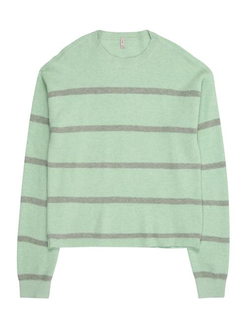 ONLY GIRLS Pullover 'KOGFRANCA'  grå / lysegrøn