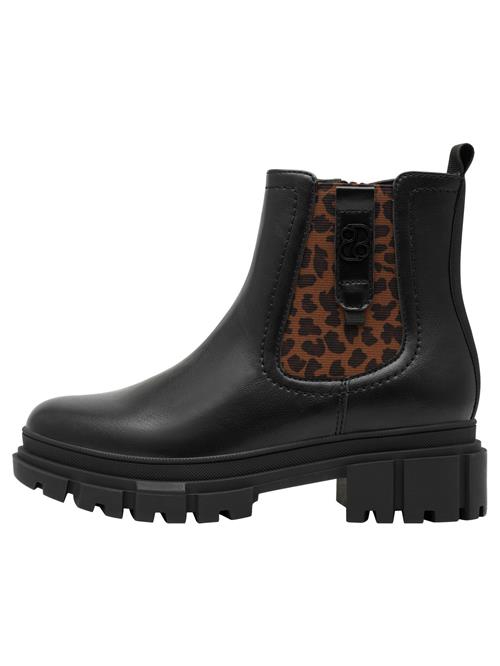 s.Oliver Chelsea Boots  brun / sort