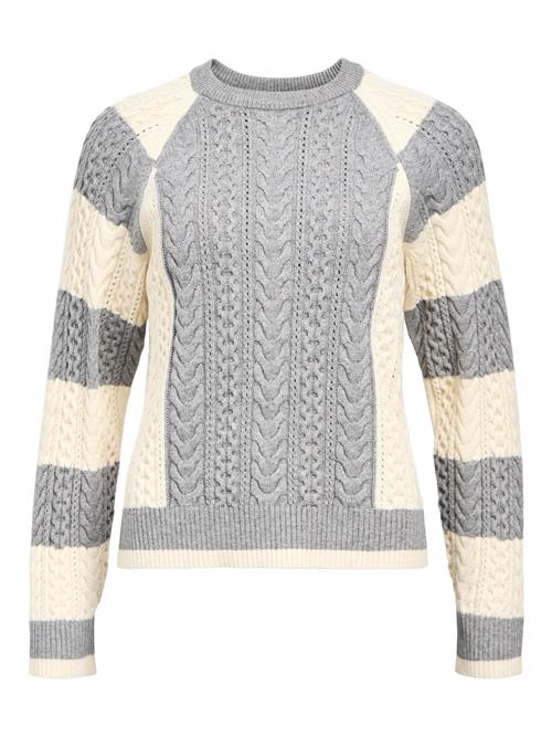 OBJECT Pullover  creme / grå