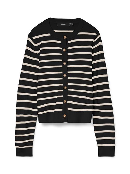 VERO MODA Cardigan 'VMSABA'  sort / uldhvid