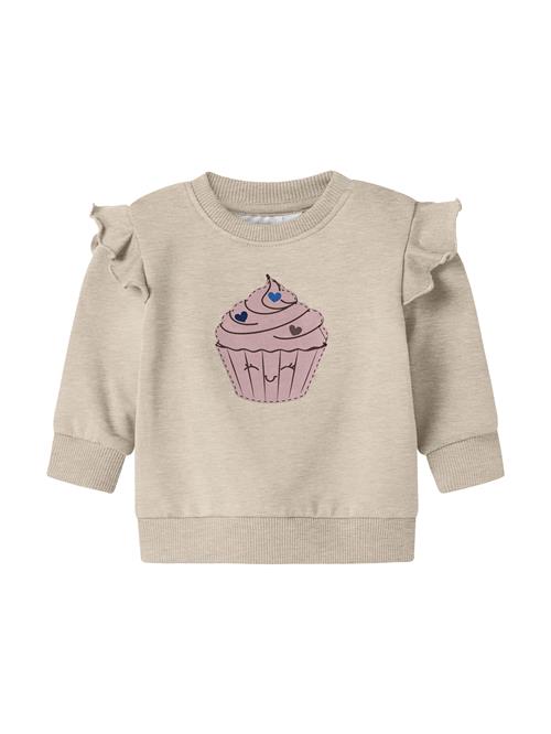 NAME IT Sweatshirt 'NBFNILDA'  mørkebeige / blå / lysviolet / sort