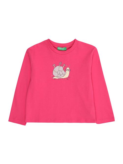 UNITED COLORS OF BENETTON Bluser & t-shirts  beige / lilla / pink / sort
