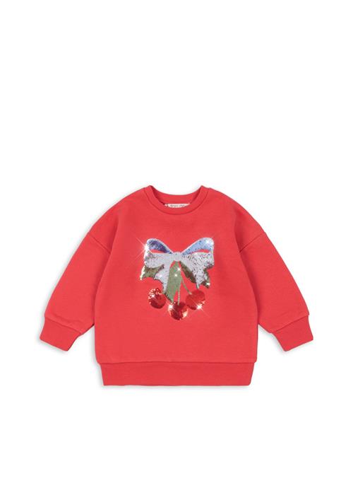 Konges Sløjd Lou Sweatshirt Med Pailletter Winterberry  Lou Sequin Sweat Shirt Ocs Winterberry 7-8 Y  Rød  7-8 år  kvinde