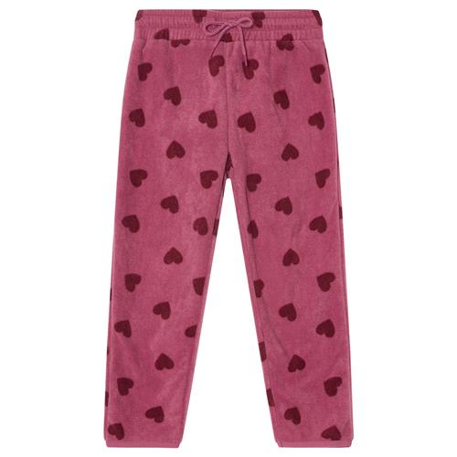 Kuling Northpole Recycled Fleece Pant Mauve Hearts 86/92 cm  Lilla  86/92 cm  Unisex