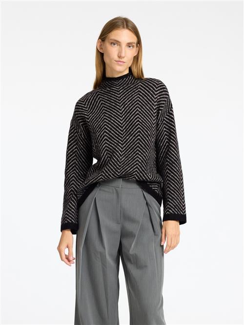 SELECTED Pullover  sort / hvid