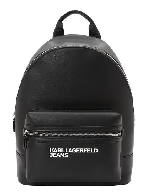 KARL LAGERFELD JEANS Rygsæk 'Essential'  sort / hvid