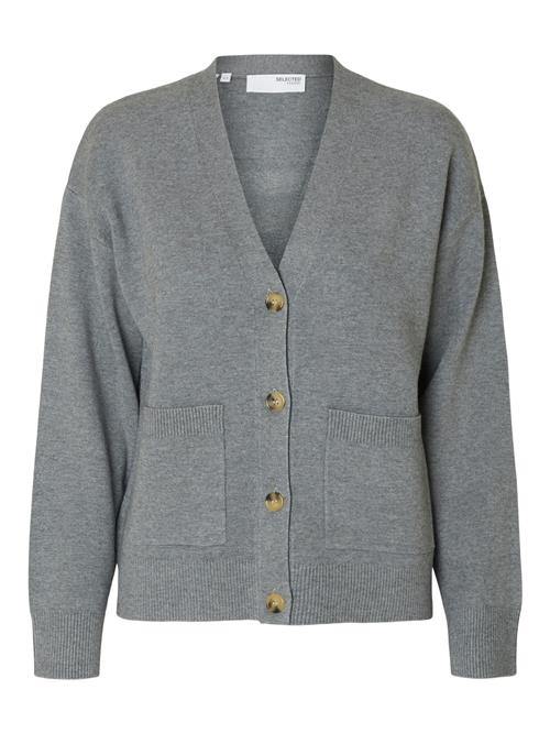 SELECTED Cardigan 'KAMMA'  grå-meleret